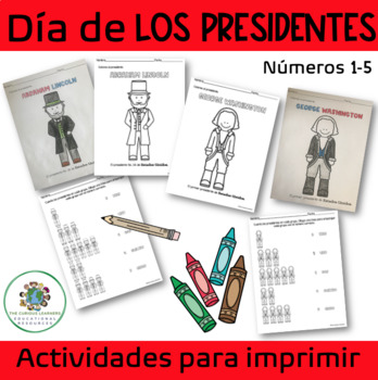 Preview of Día de los Presidentes-Números 1-5