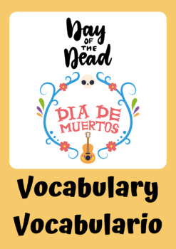 Preview of Día de los muertos/Day of the Dead Bilingual Vocabulary Cards