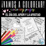 Dia del Amor y la Amistad SEL Coloring Aprendizaje Socio-E