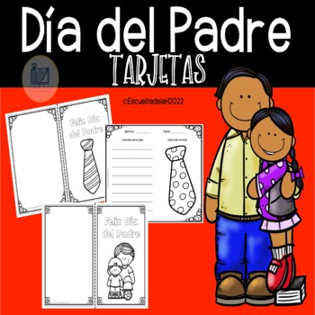 Preview of Dia del Padre en Español - Colorea y Decora la Tarjeta