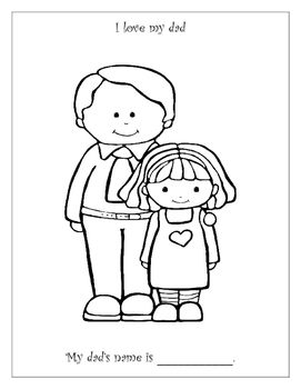 Dia del padre hojas para colorear / Father's Day Coloring Sheets ...