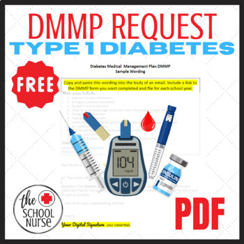 Preview of Type 1 Diabetes Medical Management Plan Request