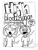 Diabetes( hyperglycemia) coloring page