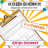 Diagnostic Assessment - Algebra Readiness K-8 Standards