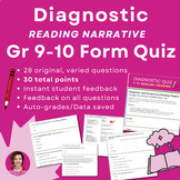 Diagnostic Quiz Grades 9-10 Reading & English | Google For