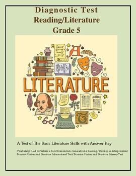 Preview of Diagnostic Test Reading and Literature Skills Grade 5 (with Answer Key)
