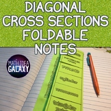 Diagonal Cross-Sections - Foldable Notes