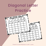 Diagonal Letter Dice Game