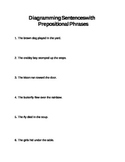 Diagramming Prepositional Phrases