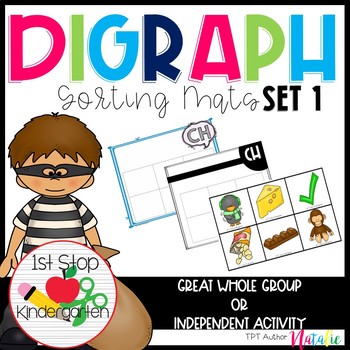 Preview of Digraph Sorting Mat- Diagraph Sorting Mat (Ch, Sh, Th, Wh, Ph)