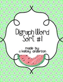 Digraph Word Sort ~ Digraph Phonics Word Work