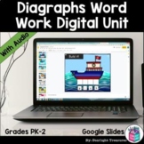 Diagraphs Word Work Digital Unit Early Readers, Google Sli