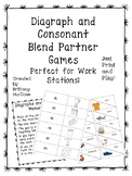 Digraphs and Blends Partner Games - Just Print and Play!
