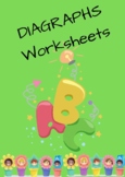 Diagraphs with Vowels and Consonants Worksheets Set