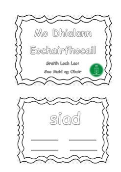 Preview of Dialann Eochairfhocail ar an leabhar 'Seo Muid ag Obair' ó Sraith Loch Lao A4