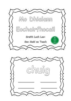 Preview of Dialann Eochairfhocail ar an leabhar, 'Seo Muid sa Teach' A4 agus A5