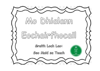 Preview of Dialann Eochairfhocail ar an leabhar, 'Seo Muid sa Teach' ó 'Sraith Loch Lao A5