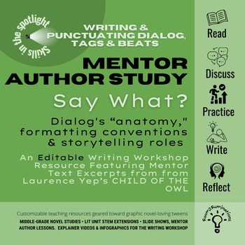 Preview of Dialog & Storytelling: Tags, Beats, Punctuation w/Mentor Author Laurence Yep