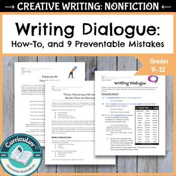Preview of Dialogue: How to Write and 9 Easily Preventable Mistakes, EDITBLE