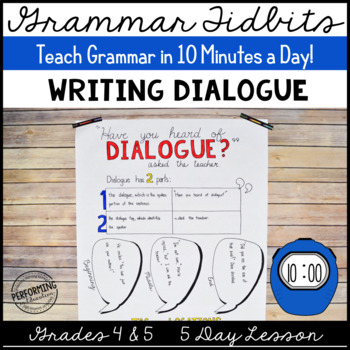 Dialogue Lesson 5 Day Unit: Teach Dialogue in 10 Minutes/Day! (Grammar Tidbits)