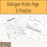 Dialogue Notes Page & Practice