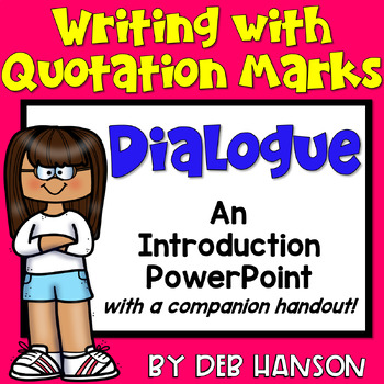Preview of Dialogue PowerPoint Lesson: Practice Writing and Punctuating Dialogue