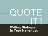 Dialogue Punctuation Rules Google Slides presentation and 