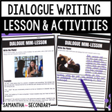 Dialogue Writing Mini-Lesson and Activities