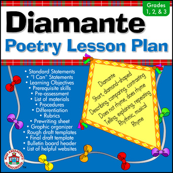 Preview of Diamante Poetry Lesson Plan