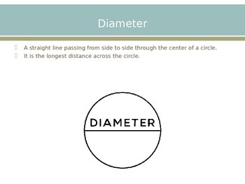 Preview of Diameter and Radius PowerPoint