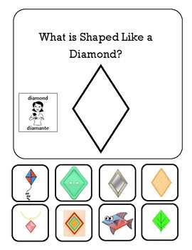 Preview of Diamond Adapted Book with ASL and Spanish translation