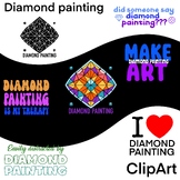 Diamond Painting SVG PNG graphics, designs, sayings, Comme