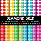 Diamond Grid Digital Paper