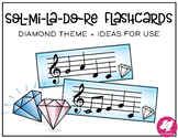 Sol-Mi-La-Do-Re Flashcards + Ideas for Games - Diamond Theme