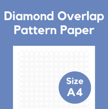 Preview of Diamond Overlap Pattern Paper - Size A4