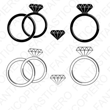 Download Diamond Ring SVG cutting files for Silhouette Cameo and ...