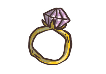 Diamond ring' Sticker