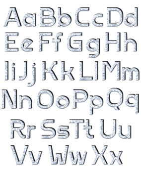 Preview of Diamond Sparkling Font Letter Set | Homeschool, Adult & Higher Education