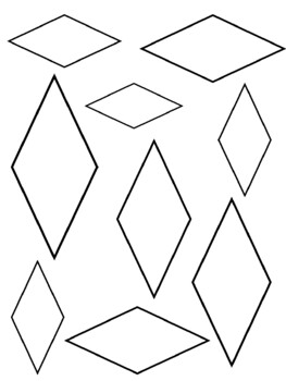 diamond shape coloring pages