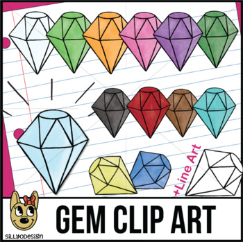 Preview of Diamonds, Gems, Jewels, Clip Art