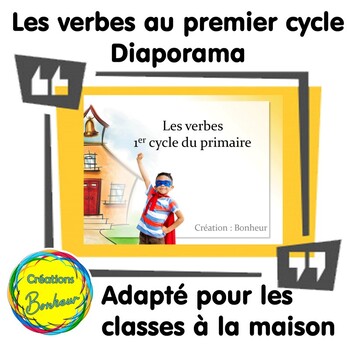 Preview of Diaporama - Les verbes au premier cycle