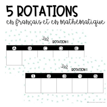 Preview of 5 rotations pour le français et les mathématiques