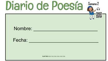 Preview of Diario de poesía - Week 2 (Spanish)