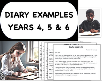 Preview of Diary Examples KS2