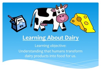 Preview of Diary Farm Lesson--Let's Make Butter