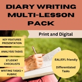 Diary Writing Multi-Lesson Pack - Learn, Analyze, Write (R
