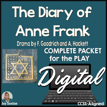 Preview of Diary of Anne Frank Play - DIGITAL Student Packet for Google