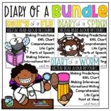 Diary of a Fly, Spider, Worm Digital Reading Unit BUNDLE