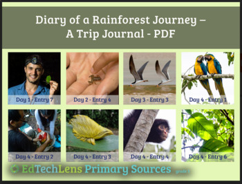 Preview of Diary of a Rainforest Journey - Virtual Field Trip Distance Learning PDF