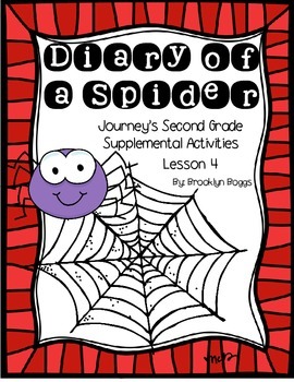 Preview of Diary of a Spider Journey's Activities - Second Grade Lesson 4